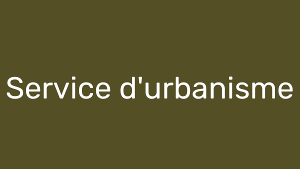 Service d'urbanisme